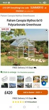 Polycarbonate walk garden for sale  GRANTHAM