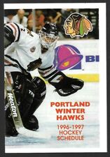 Programação de hóquei 1996-97 Portland Winter Hawks WHL!!! Taco Bell & KWJJ comprar usado  Enviando para Brazil