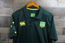 Camisa polo masculina cangurus australiana XL verde NRL liga de rugby brasão Vapodri comprar usado Camisa polo masculina cangurus australiana XL verde NRL liga de rugby brasão Vapodri comprar usado  Enviando para Brazil