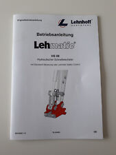 Bedienungsanleitung lehmatic h gebraucht kaufen  Ellwangen (Jagst)