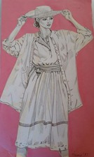 Fashion sketch collage for sale  GLASGOW