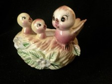 inarco mãe e bebê pássaros no plantador de ninho XNICE KITSCH VINTAGE JAPÃO FOFO SEM RESERVA, usado comprar usado  Enviando para Brazil