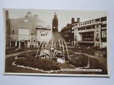 Cartão postal vintage foto real Barkers Pool Garden Sheffield Yorkshire P13 comprar usado  Enviando para Brazil