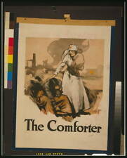 The Comforter,1918,American Red Cross Poster Photo,Nurse,Infant,WWI,destruction, usado comprar usado  Enviando para Brazil