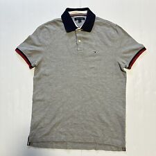 Camisa polo masculina manga curta algodão cinza tamanho M Tommy Hilfiger, usado comprar usado  Enviando para Brazil