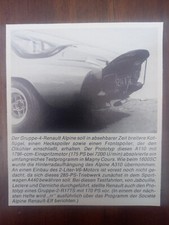 Renault alpine 110 gebraucht kaufen  Münster