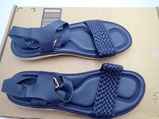 Sandálias planas femininas Intini com tiras trançadas espuma com memória tamanhos 9 e 10 azul marinho comprar usado  Enviando para Brazil