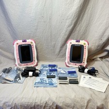 Lote de 2 dispositivos e 8 jogos Vtech InnoTAB 2 tablets de aprendizagem rosa/branco, usado comprar usado  Enviando para Brazil