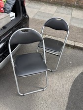 Black metal folding for sale  LONDON