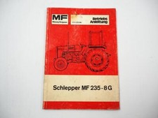 Massey Ferguson MF 235 8G Ciągnik Instrukcja obsługi Konserwacja 1977, używany na sprzedaż  Wysyłka do Poland