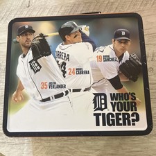 Usado, Lancheira rara Detroit Tigers Cabrera Sanchez Verlander com toalha Tigers comprar usado Usado, Lancheira rara Detroit Tigers Cabrera Sanchez Verlander com toalha Tigers comprar usado  Enviando para Brazil
