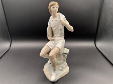 Estatueta RARA 10,5"" de altura LLADRÓ #4894 "Tennis Player Boy", acabamento envidraçado, ESTADO PERFEITO comprar usado  Enviando para Brazil