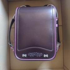 Randoseru Bolsa Escolar Japonesa Mochila Infantil Meninas Marrom Escuro Rosa Japão #RUM011 comprar usado  Enviando para Brazil