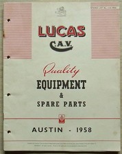 Lucas austin 1958 for sale  LEICESTER