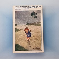 Cartão postal em quadrinhos Donald McGill 1923 menino inundação fogo e água comprar usado  Enviando para Brazil