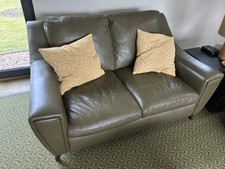 Seater green leather for sale  LOWESTOFT