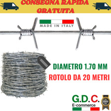 Filo spinato zincato usato  Macerata Campania