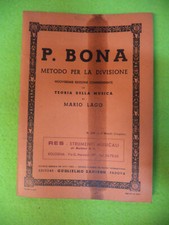Spartito p.bona metodo usato  Ferrara