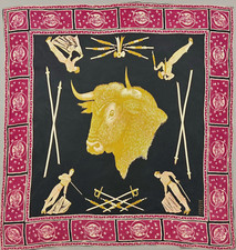 Magnifique foulard vintage d'occasion  Lyon VII