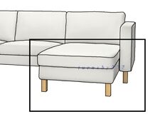 Ikea slipcover karlstad for sale  USA