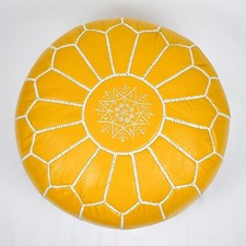 Yellow moroccan leather d'occasion  Expédié en Belgium