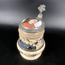 Bierkrug trinkspruch zinndecke gebraucht kaufen  München