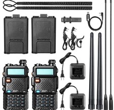 Rádio amador Baofeng GT-5R Pro | 5W | banda dupla | receptor UHF/VHF/FM/banda aérea/NOAA comprar usado  Enviando para Brazil