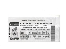 RARE / TICKET BILLET CONCERT - TINA TURNER : LIVE AU STADE DE FRANCE PARIS 2000, usado comprar usado  Enviando para Brazil