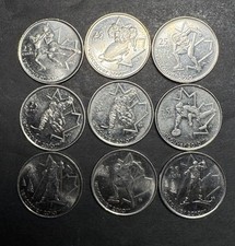 Lote de 9 moedas comemorativas olímpicas do Canadá 2008 2009 Vancouver inverno, usado comprar usado  Enviando para Brazil