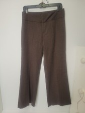 Calça profissional Banana Republic feminina 2S marrom chocolate listrada , usado comprar usado  Enviando para Brazil