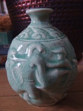 Baan celadon vase for sale  YORK