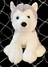 Husky siberiano cinza branco Aurora World cachorro olhos azuis bicho de pelúcia 12 Inc comprar usado  Enviando para Brazil