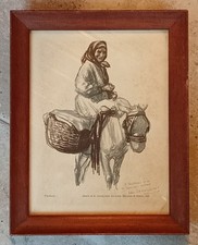 Ancien dessin gravure d'occasion  Les Essarts