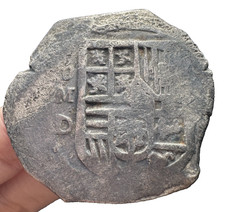 8 Reales Cob México prata espanhola, naufrágio (marca OMD muito boa) comprar usado  Enviando para Brazil