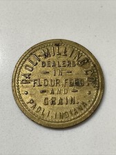 Token comercial Paoli Indiana Milling Co bom para 50 libras farinha de grau reto comprar usado  Enviando para Brazil