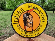 Porcelain indian motorcycle for sale  Humansville