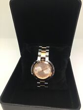 Bulova relógio feminino quartzo Rubaiyat safira dois tons ouro rosa 98P174 comprar usado  Enviando para Brazil