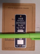 Simson sr2 registrierschein gebraucht kaufen  Nossen