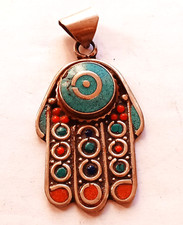 PINGENTE DE AMULETO DE TALISMÃ MARROQUINO MÃO ANTIGA DE FATIMA KHAMSA COLORIDO comprar usado PINGENTE DE AMULETO DE TALISMÃ MARROQUINO MÃO ANTIGA DE FATIMA KHAMSA COLORIDO comprar usado  Enviando para Brazil