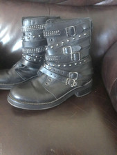 Black real leather for sale  SHEFFIELD