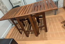 Brown wooden collapsible for sale  San Bruno