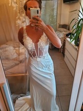 Brautkleid hochzeitskleid trau gebraucht kaufen  Leipzig