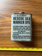 Corante marcador marinho resgate da Marinha dos EUA MIL-D-16506-A N383-155s-84588 lata de metal vintage, usado comprar usado  Enviando para Brazil
