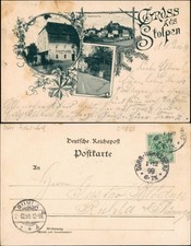 Pocztówka Stolpen 3 obraz Restauracja zur Linde, ulica 1899 na sprzedaż  Wysyłka do Poland