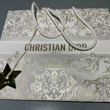 Christian Dior Paris Holiday Gold Cream pequena sacola de papel de compras com estrela de metal comprar usado  Enviando para Brazil