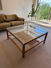 Glass top walnut for sale  LONDON