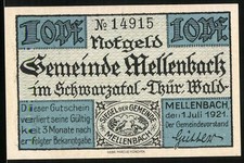 Notgeld mellenbach 1921 gebraucht kaufen  Berlin