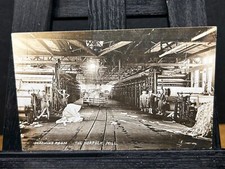 Cartão postal foto real sala de máquinas moinho de papel Norfolk, Nova York St. Regis NY RPPC  comprar usado  Enviando para Brazil