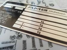 AMG PLACA DE DADOS DE CARRO ESTILO PRÉ FUSÃO W126 W124 MARTELO ULTRA EXCLUSIVO SOMENTE MODELO comprar usado  Enviando para Brazil