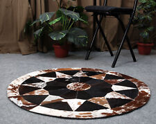 Cowhide round patchwork for sale  SOUTHALL